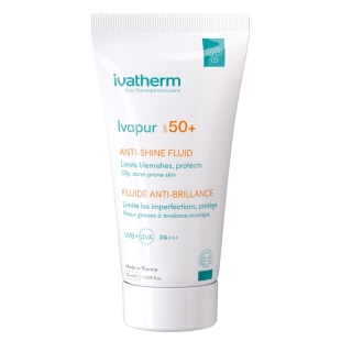 Fluid anti-stralucire cu SPF 50+ Ivapur, 50 ml, Ivatherm