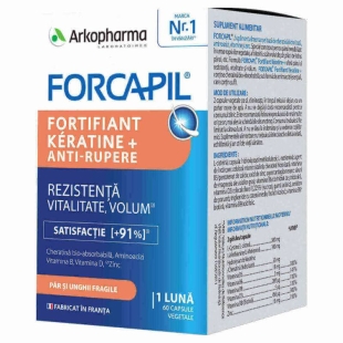 Fortifiant Keratine, 60 caps., Forcapil