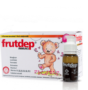 Frutdep Immuno solutie orala, 10 flacoane x 10 ml, Dr Phyto