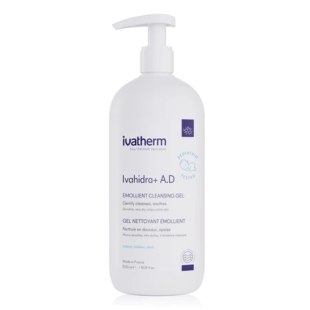 Gel de spalare emolient Ivahidra+ A.D, 500 ml, Ivatherm