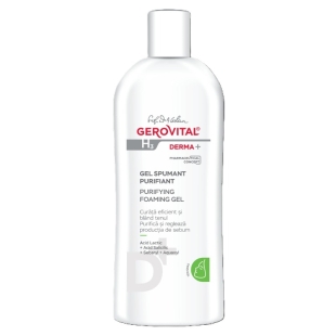 Gel spumant purifiant ten gras H3 Derma+, 200 ml, Gerovital