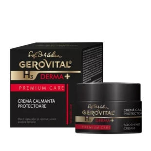 Crema calmanta protectoare H3 Derma+ Premium Care, 50 ml, Gerovital