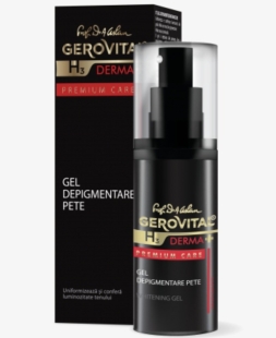 Gel depigmentare pete H3 Derma+ Premium Care, 30 ml, Gerovital