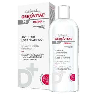 Sampon anticadere H3 Derma+, 200 ml, Gerovital
