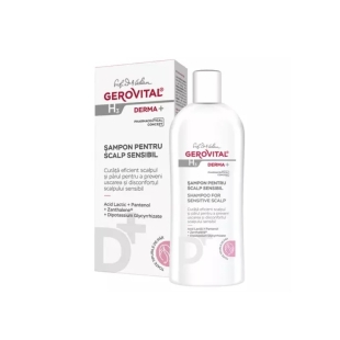 Sampon pentru scalp sensibil H3 Derma+, 200 ml, Gerovitall