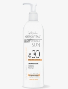 Lapte protectie solara SPF 30 H3 Derma+ Sun, 150 ml, Gerovital