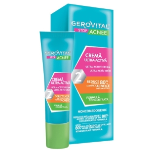 Crema ultra activa 2 Stop Acnee, 15 ml, Gerovital