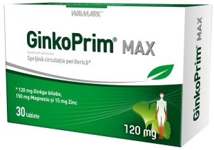 GinkoPrim Max 120mg, 30 tablete, Walmark