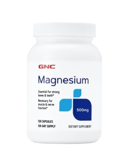 Magneziu 500 mg, 120 capsule, GNC
