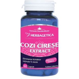 Cozi de cirese cu extract, 60 capsule, Herbagetica