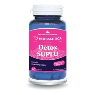 Detox suplu, 60 capsule, Herbagetica