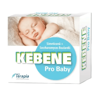 Kebene Pro Baby simeticona picaturi orale + Saccharomyces Boulardii, 20 ml + 2g, Terapia