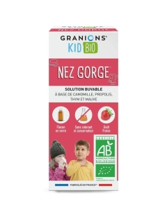 Kid Bio Nez Gorge sirop cu gust de capsuni, 125 ml,