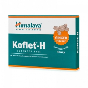 Koflet-H cu aroma de ghimbir, 12 pastile, Himalaya