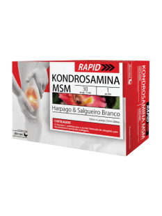 Kondrosamina MSM Rapid Naturmil, 30 fiole buvabile, Dietmed