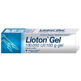 Lioton Gel, 100000 U.I./100 g, 100 g, Menarini