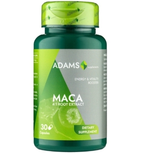 Maca 500 mg, 30 capsule, Adams Supplements