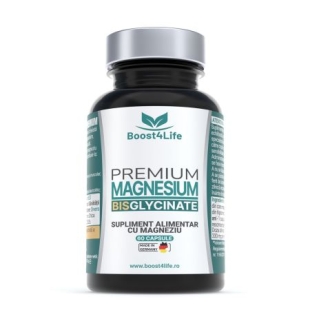 Magneziu bisglicinat Premium, 60 capsule, Boost4Life