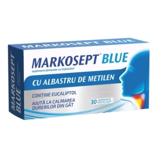 Markosept Blue, 30 comprimate, Fiterman Pharma