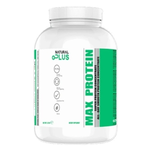 Max Protein pudra instant cu aroma de ciocolata alba, 1500 g, Natural Plus