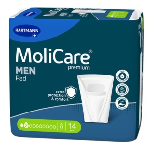 Absorbante urologice barbati Premium Men Pad, 14 bucati, MoliCare