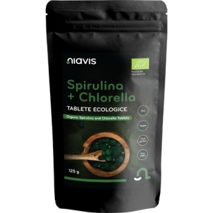 Spirulina + Chlorella tablete ecologice, 125 g, Niavis