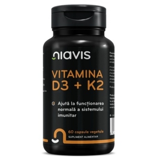 Vitamina D3 + K2, 60 capsule, Niavis