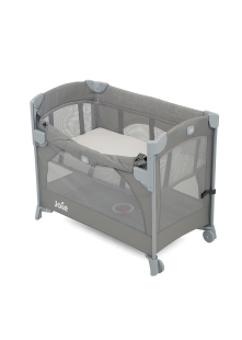 Patut pliant pentru cosleeping Kubbie Foggy Gray, Joie