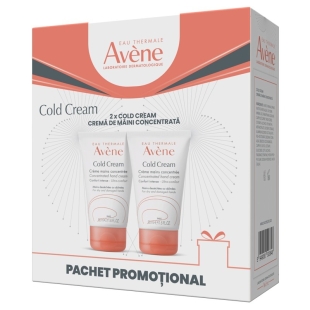 Pachet Crema de maini concentrata Cold Cream, 50 ml + 50 ml, Avene