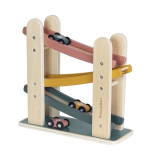 Pista de masini, Petite&Mars, Milky Way Wood of Mars, Cu 3 masinute, 18 luni+, Multicolor