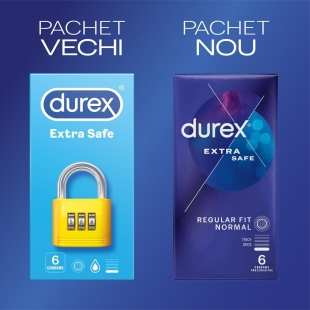 Prezervative Extra Safe, 6 bucati, Durex