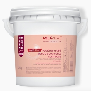 Pudra de argila pentru tratamente cosmetice, 750 g, Aslavital