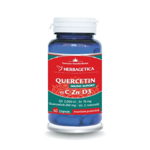 Quercetin Imuno Suport, 60 capsule, Herbagetica