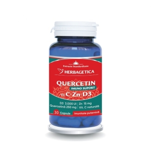 Quercetin Imuno Suport, 30 capsule, Herbagetica