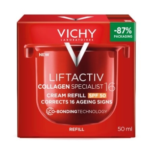 Rezerva crema de zi antirid SPF 50 Liftactiv Collagen Specialist 16, 50 ml, Vichy