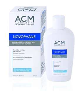 Sampon ultra nutritiv pentru par uscat Novophane, 200 ml, Acm