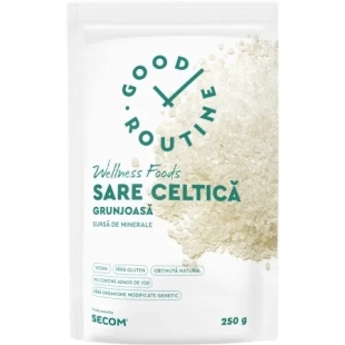 Sare celtica grunjoasa Good Routine Wellness Foods, 250 g, Secom
