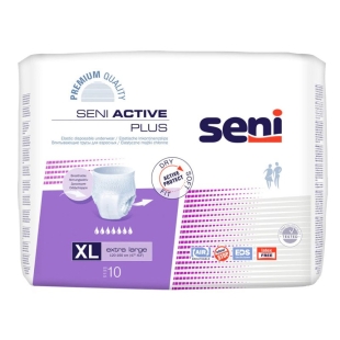 Scutece chilot adulti Active Plus, Extra Large, 10 bucati, Seni