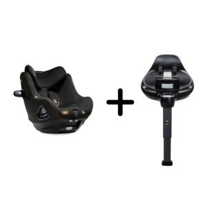 Set scaun auto rotativ i-Size Joie i-Harbour Signature Eclipse, 40-105 cm + Baza i-Size i-Base Encore, testat ADAC si certificat R129, Joie
