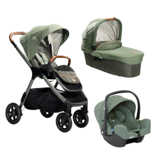 Carucior pentru copii multifunctional 3 in 1 Finiti Signature Pine/Laurel (Carucior Finiti Pine+ Landou Ramble XL Pine+ scoica i-Snug Laurel), Joie