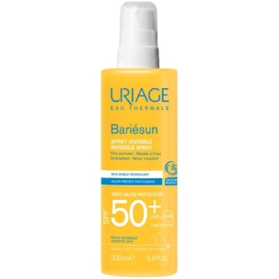 Spray invizibil fara parfum SPF 50+ Bariesun, 200 ml, Uriage