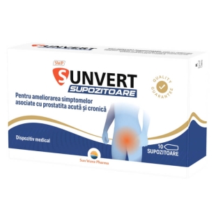 Sunvert, 10 supozitoare, Sun Wave Pharma