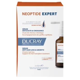 Tratament impotriva caderii parului Neoptide Expert, 2 x 50 ml, Ducray