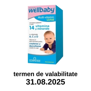 Vitabiotics - Wellbaby Sirop cu 14 vitamine si minerale pentru copii 150ml