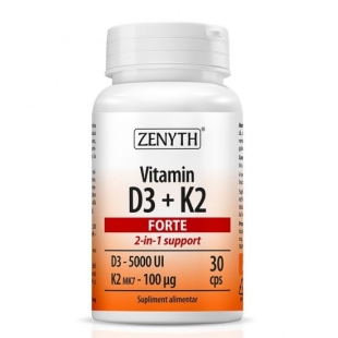 Vitamin D3 +K2 Forte, 30caps, Zenyth