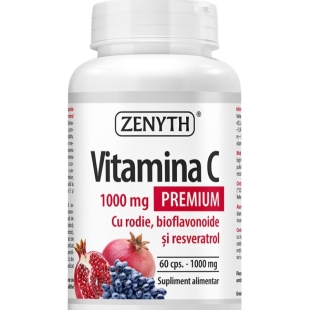 Vitamina C Premium, 1000 mg, 60 capsule, Zenyth
