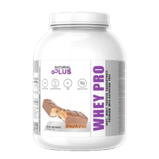 Whey Pro Premium pudra instant cu aroma de Snickers, 500 g, Natural Plus