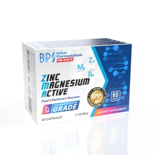 Zinc Magnesium Active, 60 comprimare, Balkan Pharmaceuticals