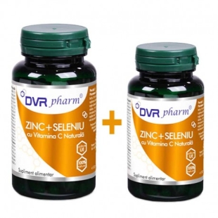 DVR Pharm - Zinc seleniu vitamina C pachet 60caps + 30caps
