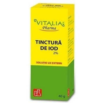 Vitalia - Tinctura de iod 2% 40g Vitalia - Tinctura de iod 2% 40g